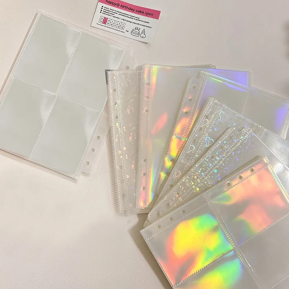 10 pieces laser A5 binder refill laser pocket 3 pockets 4 pockets