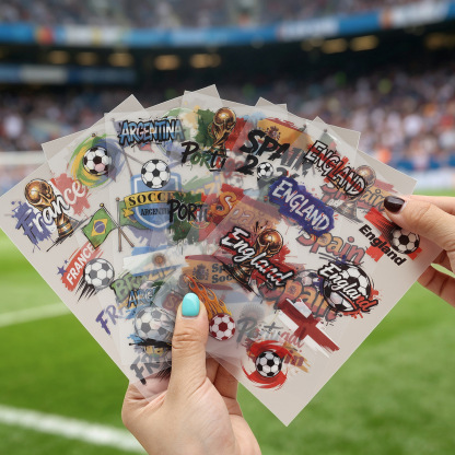 2pcs World Cup PET Stickers