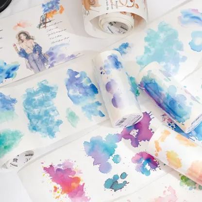 90mm x 2m Watercolor ink Washi tape