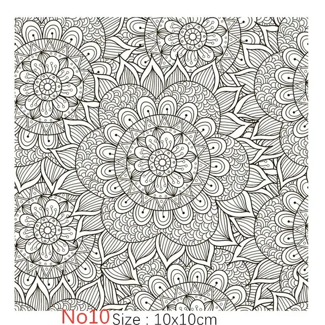 Texture Stamp Sheets Mandala Pattern DIY Embossing Art Clay Pottery Tools