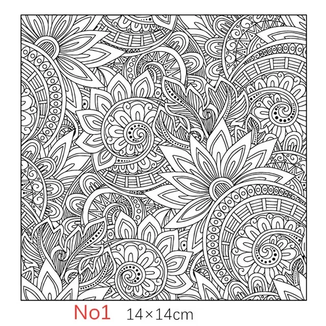 Texture Stamp Sheets Mandala Pattern DIY Embossing Art Clay Pottery Tools