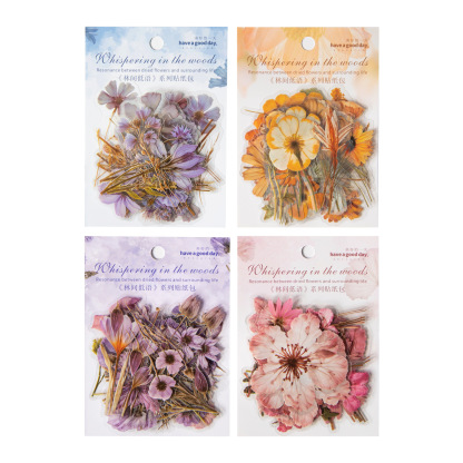 50Pcs/Pack Flower Plant Theme PET Stickers