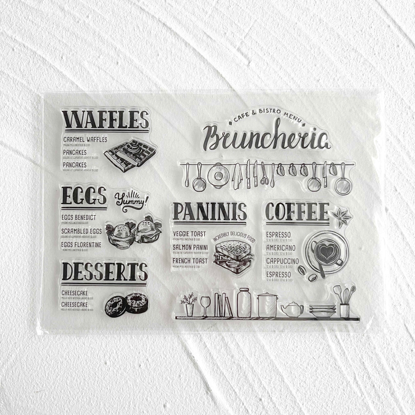 48 Style Clear Silicone Stamps for DIY Scrapbooking Card Making