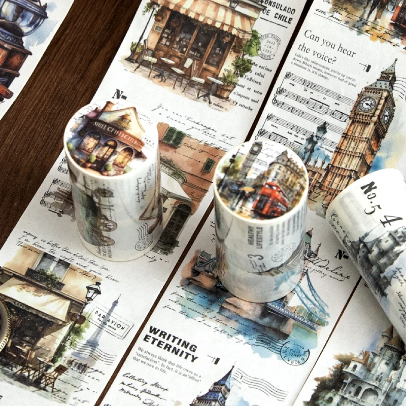 75mm*2m PET European architecture Washi Tape