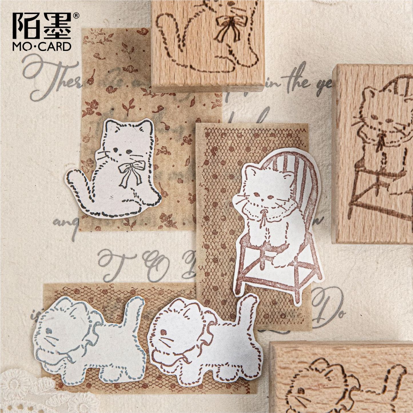 1pc Vintage Baking Beech Wood Stamp