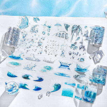 60mm * 2m pre-cut pet water tape
