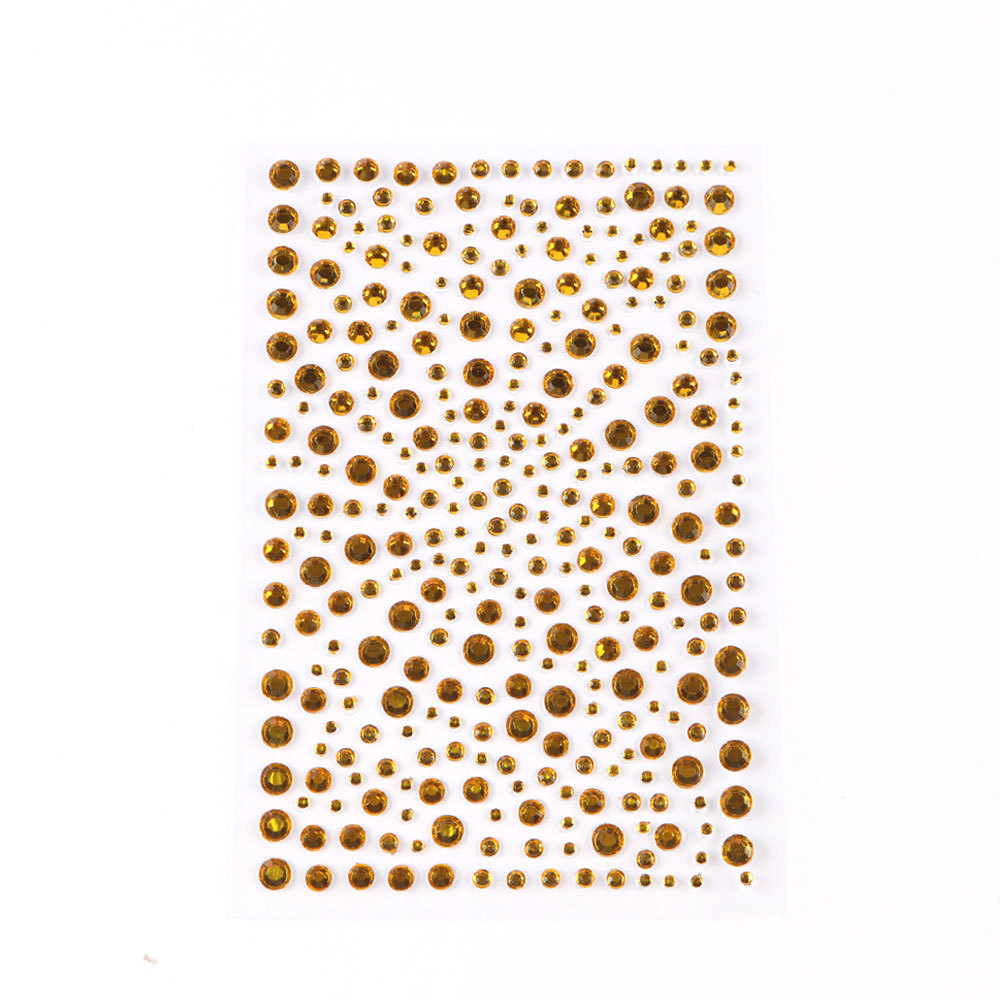 5 Pcs/Set Colored Diamond Decorative Stickers