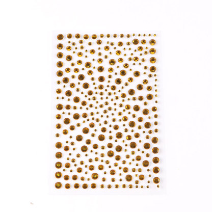 5 Pcs/Set Colored Diamond Decorative Stickers