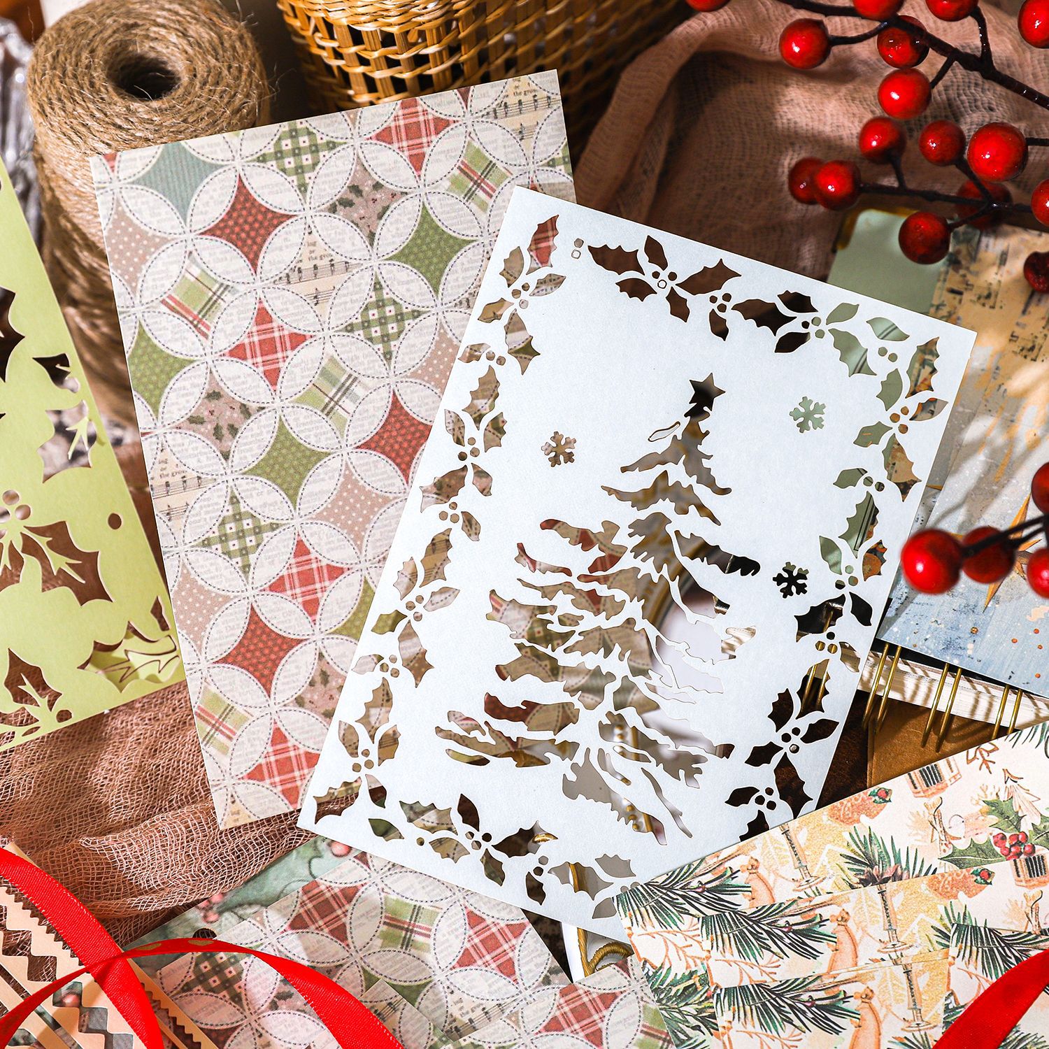 28 Sheets Hollow Lace Special Material Paper