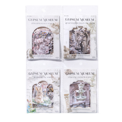30Pcs/Pack Retro Stone Statue Theme Card Sticker