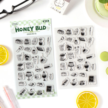 1pc Food Transparent Stamp