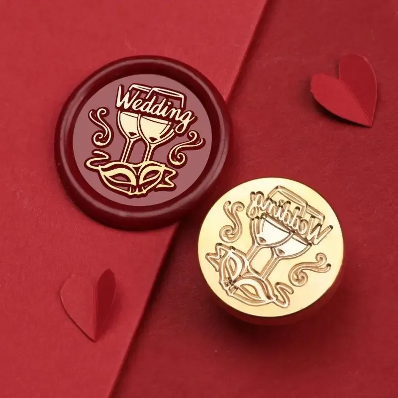 Valentine'S Day Wedding Red Series Seal Wax Stamps