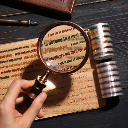 60MM*2M Text Retro Decoration PET Tapes