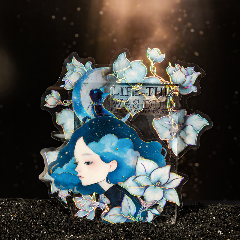 20 Pcs/Pack Floral Themed PET Stickers