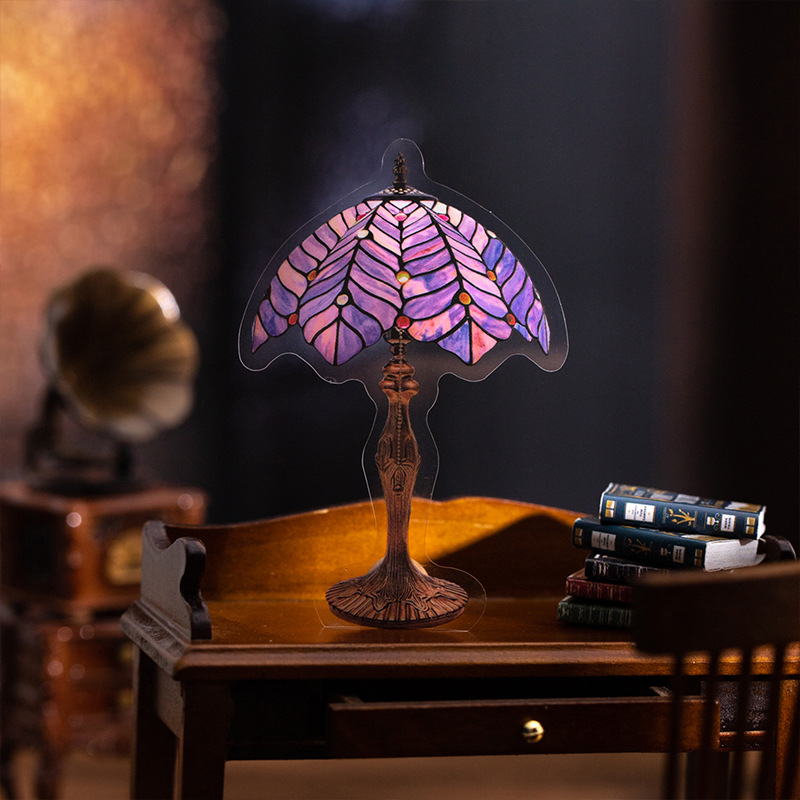 12Pcs Floral Lighting Theme PET Stickers