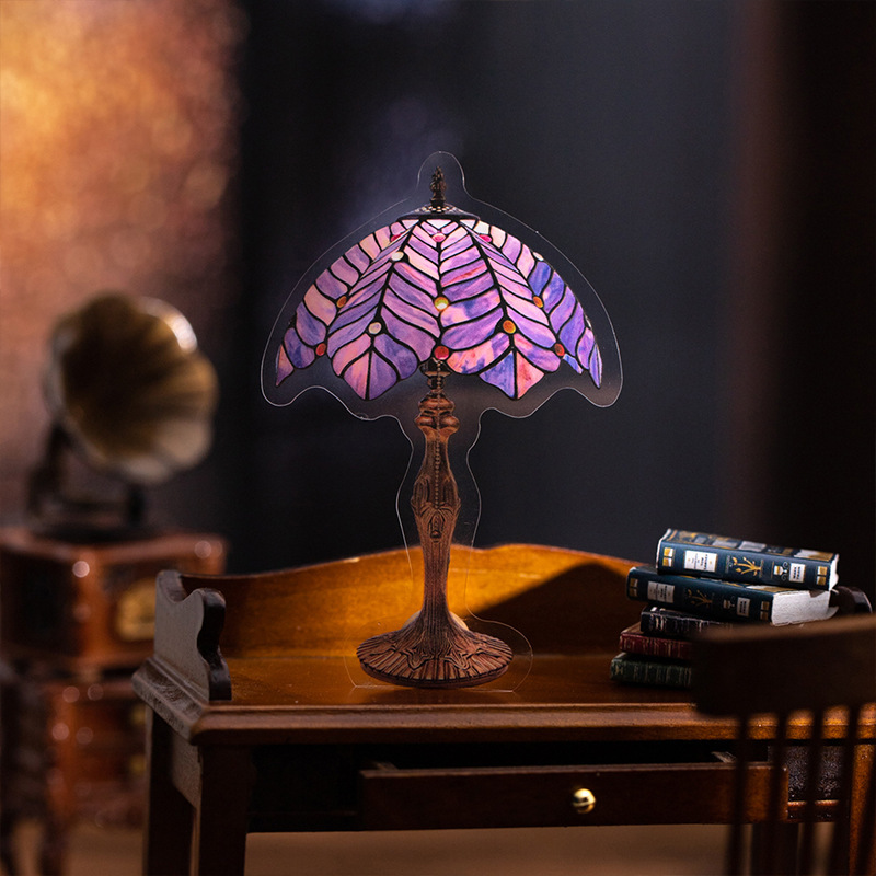 12Pcs Floral Lighting Theme PET Stickers