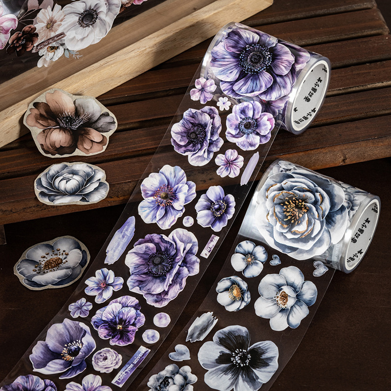 Floral themed PET tape 1.97*78.74 inches