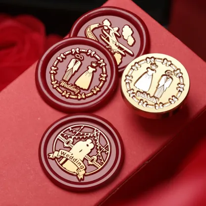 Valentine'S Day Wedding Red Series Seal Wax Stamps