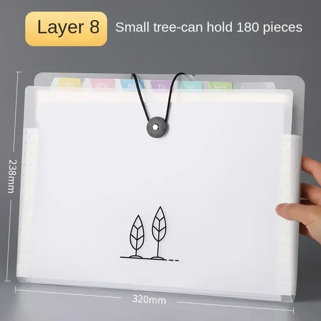 Transparent Insert File Folder A4 Document Bag