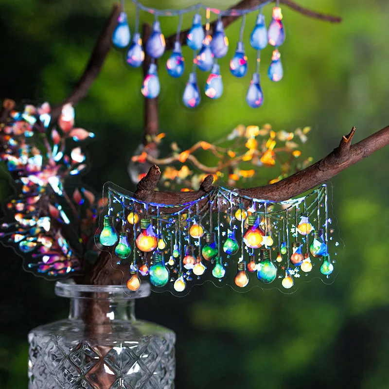 12pcs/Pack Lighting Theme Shell Light Sticker