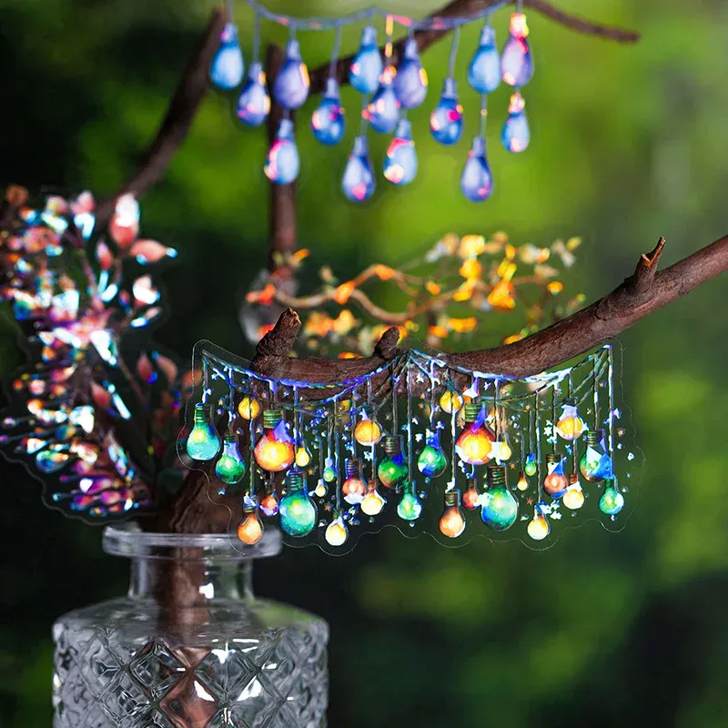 12pcs/Pack Lighting Theme Shell Light Sticker