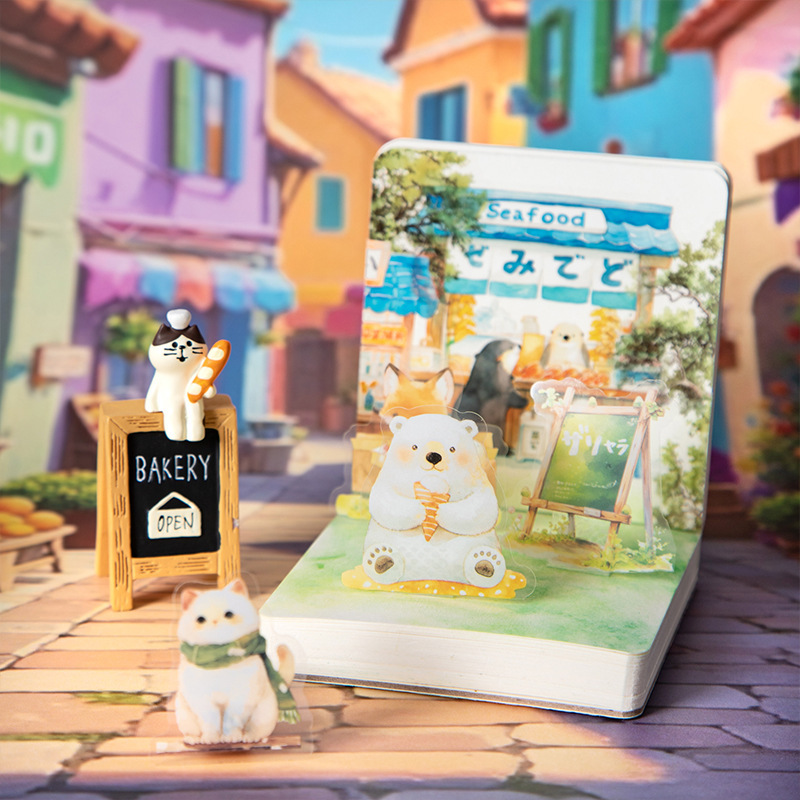 13 Pcs/Pack Animal Shop Themed PET Stickers