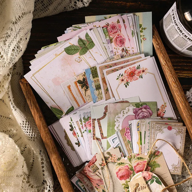 100 pcs/pack Vintage Scrapbook Materials Paper