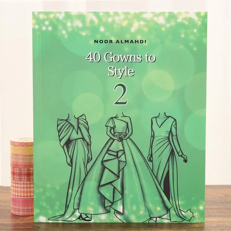 40 Gowns to Style Fashion Evening Dress Banquet Coloring Coated Book