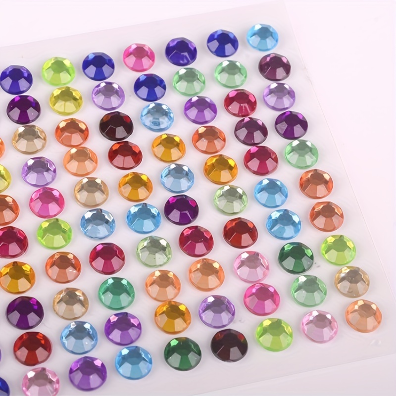 6MM/0.24IN Rhinestone Stickers for DIY Crafts Nails Makeup & More!
