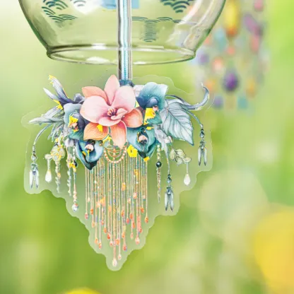10pcs/1lot Floral crystal themed PET Stickers