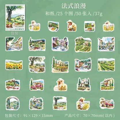 50pcs/1lot going on a trip Stickers