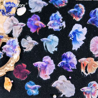 20Pcs Undersea Ocean Fish Theme PET Sticker