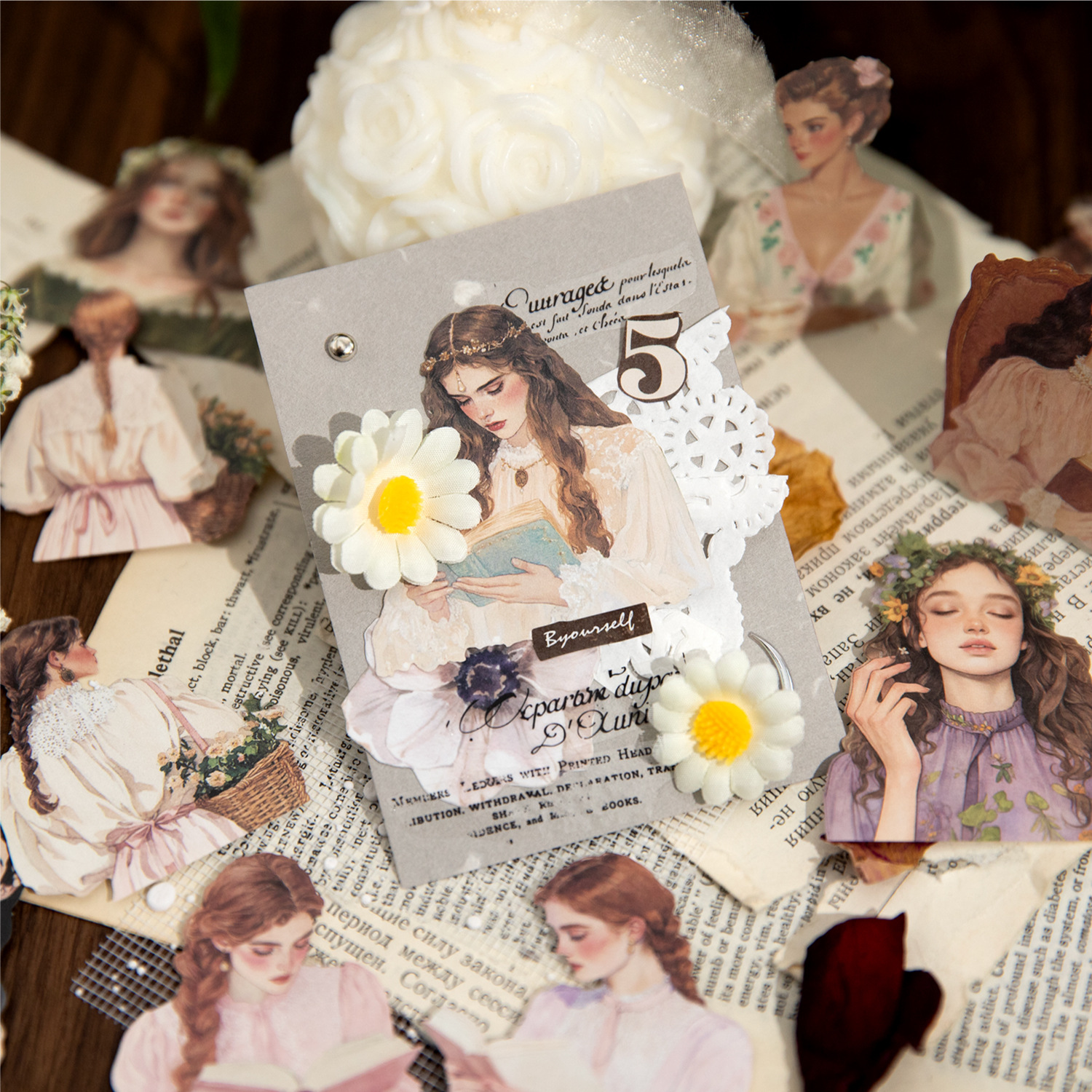 100Pcs/Box Character Theme Stickers