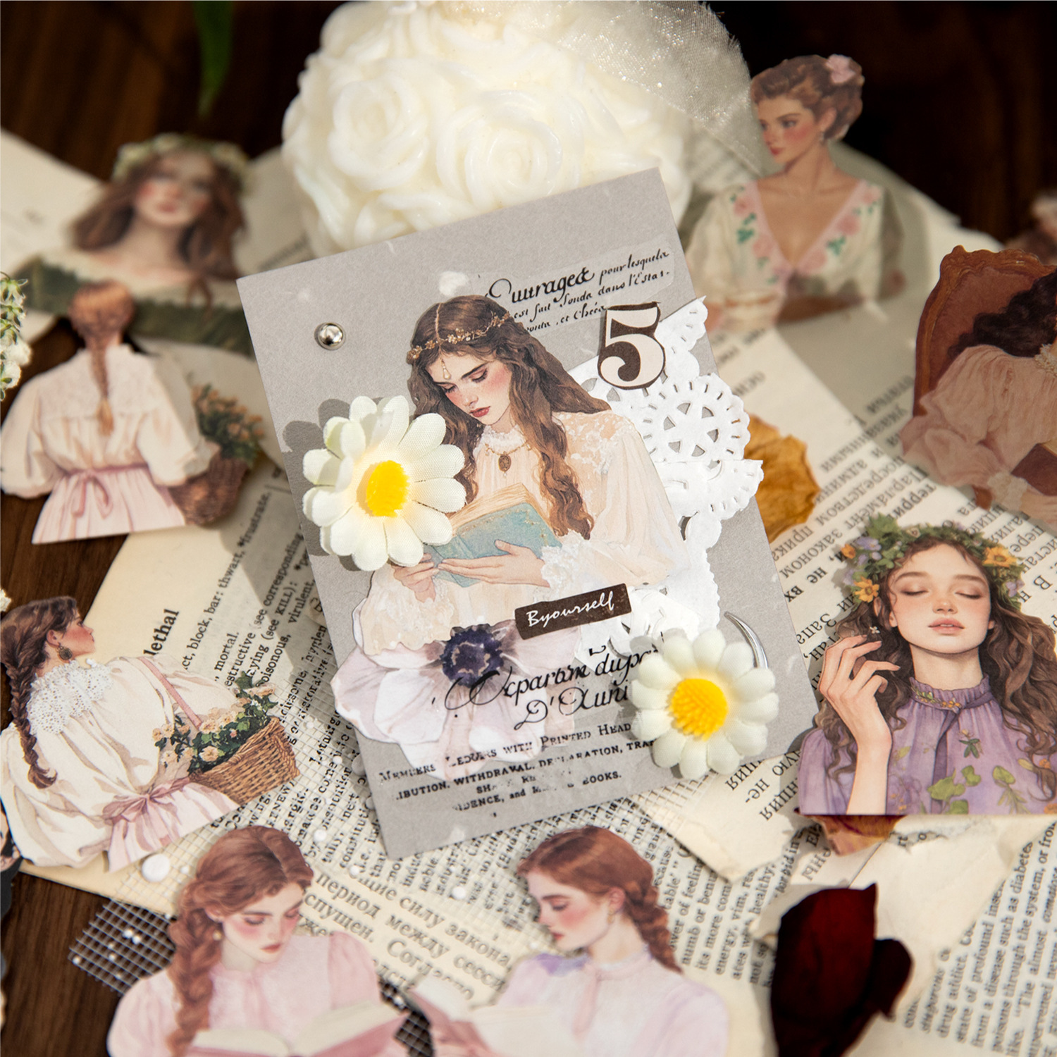 100Pcs/Box Character Theme Stickers