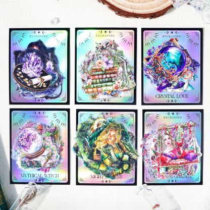 20Pcs/Pack Magic Witch Theme Element PET Stickers