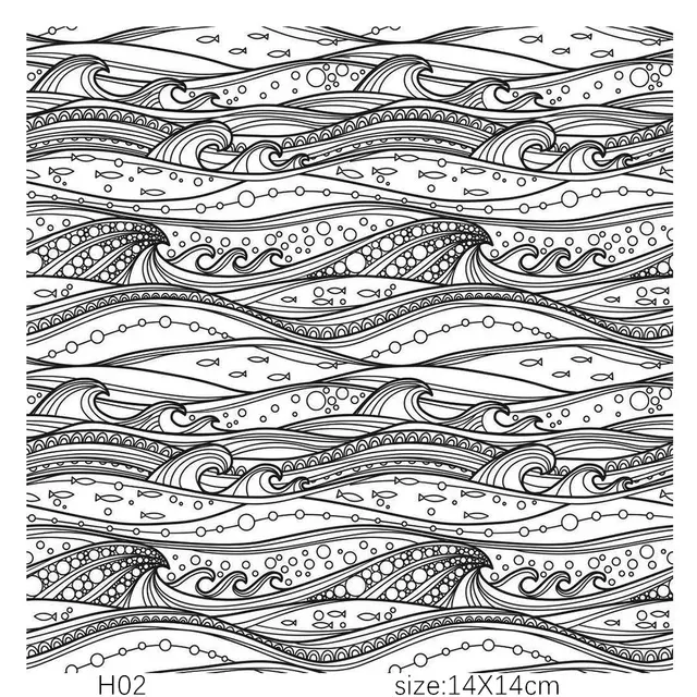Texture Stamp Sheets Mandala Pattern DIY Embossing Art Clay Pottery Tools