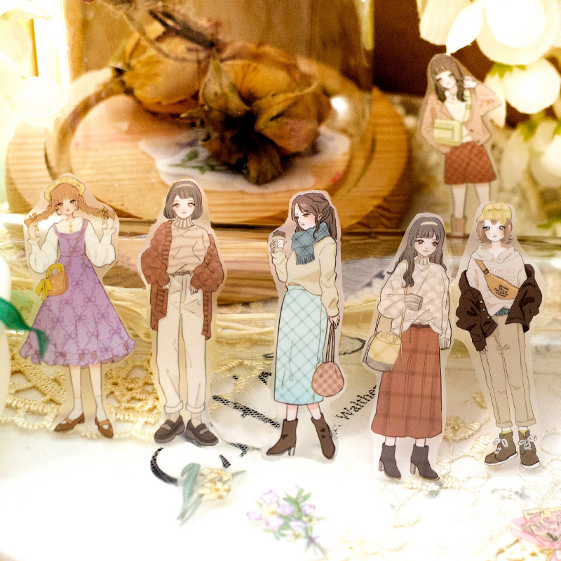 40mm*2m Character matte PET tape suitable for scrapbook decoration crafts junk journal