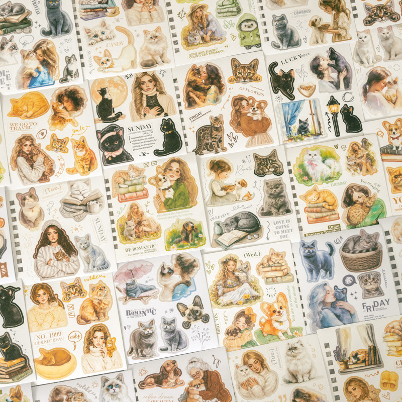 20 Pcs/Pack Pet Themed Washi Stickers