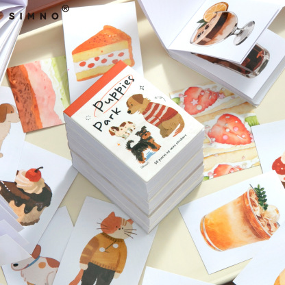 50pcs Food & Animal Stickers