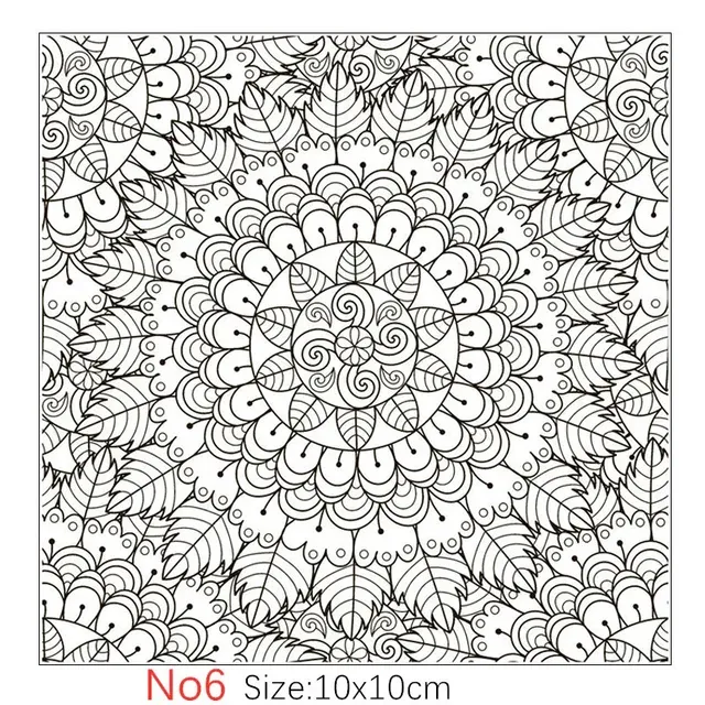 Texture Stamp Sheets Mandala Pattern DIY Embossing Art Clay Pottery Tools