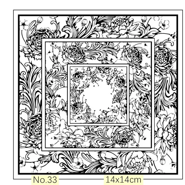 Texture Stamp Sheets Mandala Pattern DIY Embossing Art Clay Pottery Tools