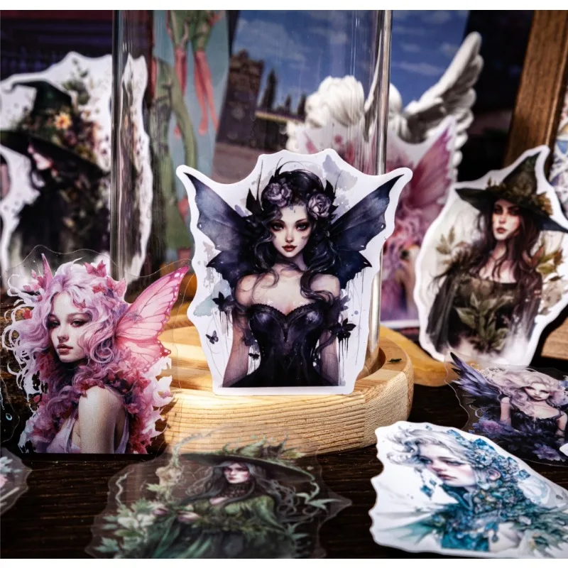 10Pcs Magic Fairy PET Sticker Pack Scrapbooking Craft Supplies