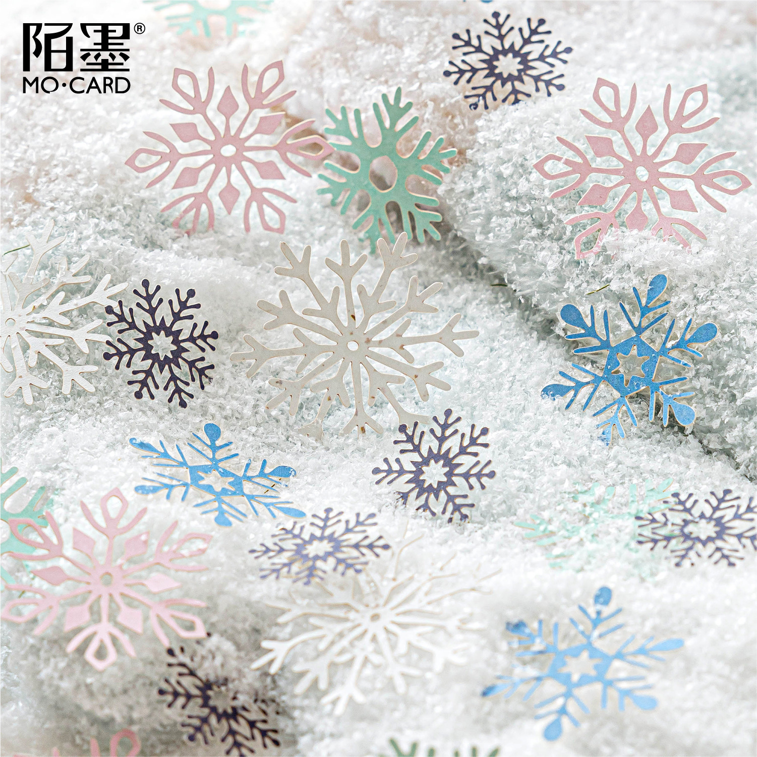 30Pcs Vintage Hollow Winter Theme Material Paper