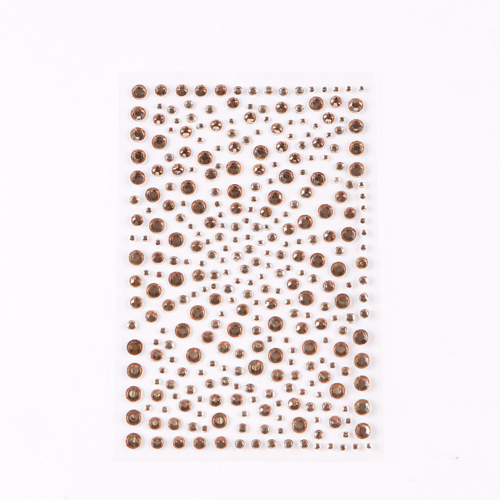 5 Pcs/Set Colored Diamond Decorative Stickers