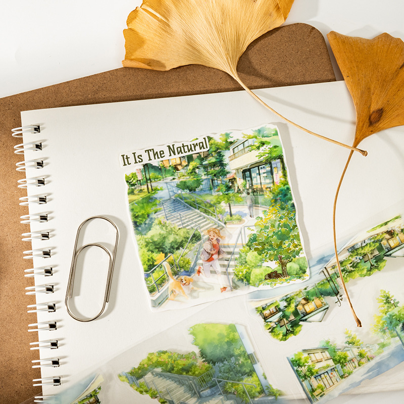 Seasonal Landscape Themed PET Tape 2.76 * 78.74 inches