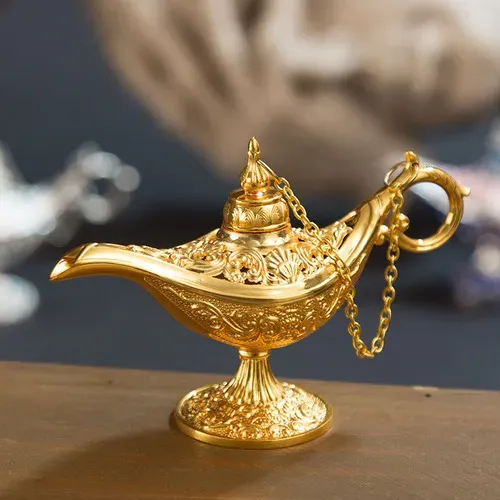 Aladdin Lamp Traditional Hollow Magic Wishing Lamp-JournalTale