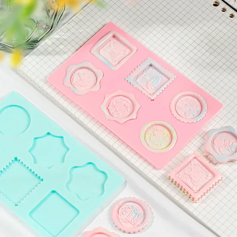 Multiple sizes wax seal stamp silicone mold pad