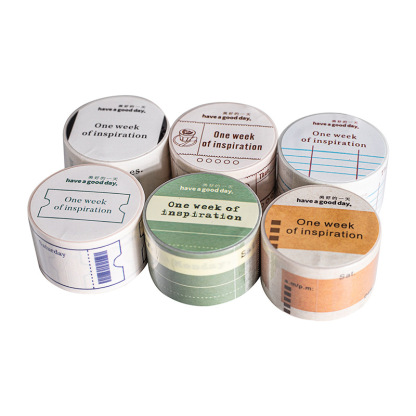 1 roll Vintage Date Label Tape