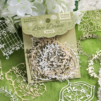 15pcs/lot Memo Pads Material Paper lace Paper
