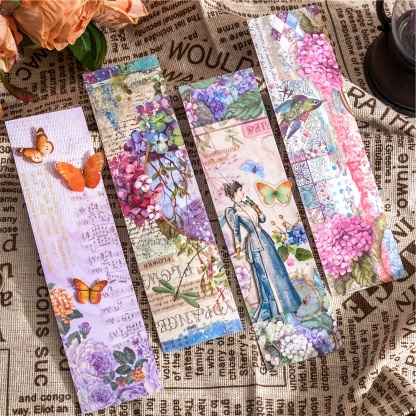30 Sheets of Vintage Butterfly & Flower Stickers